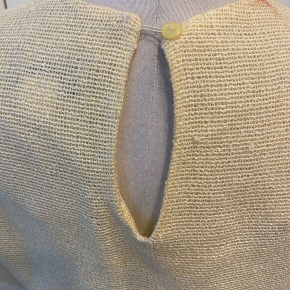 Vtg SYBIL 3pc Skirt/Blouse/Belt Cotton Mesh Elastic SelfBelt Full Midi Sz 8 USA - Picture 11 of 12